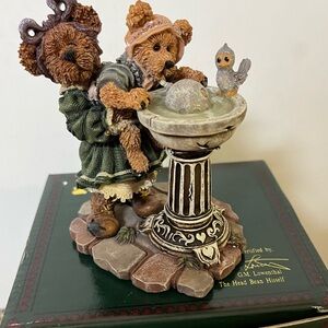 Boyds Bears Bearstones - Sissie & Squirt…Big Helper, Lil Helper 1E Family